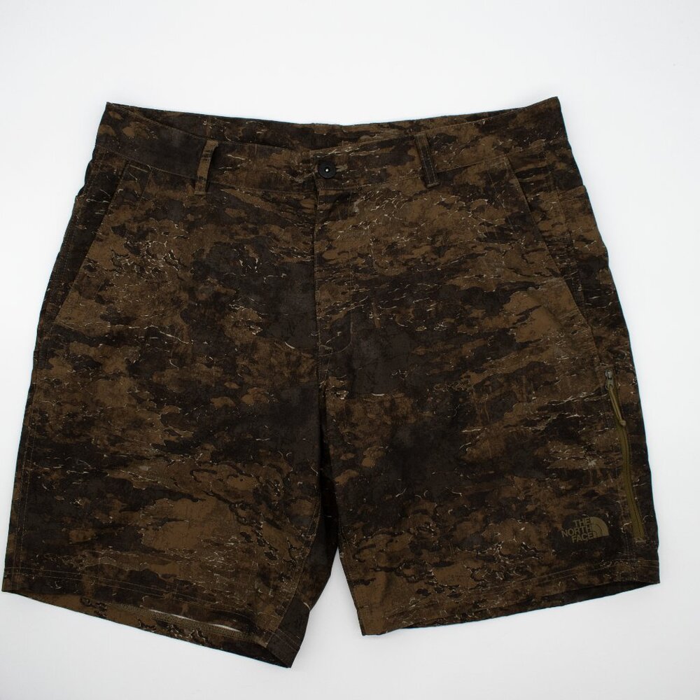 The North Face Green Camo Swim Shorts